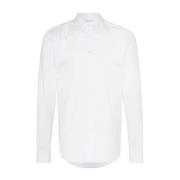 Witte Riem Versierde Shirt Alexander McQueen , White , Heren