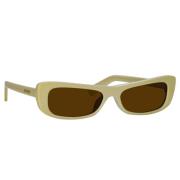 Capri Jac55 C4 Zonnebril Jacquemus , Beige , Dames