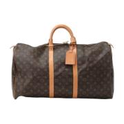 Pre-owned Canvas handbags Louis Vuitton Vintage , Brown , Dames