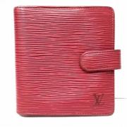 Pre-owned Leather wallets Louis Vuitton Vintage , Red , Dames