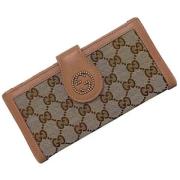 Pre-owned Leather wallets Gucci Vintage , Brown , Dames