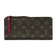 Pre-owned Canvas wallets Louis Vuitton Vintage , Brown , Dames