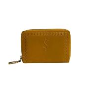 Pre-owned Leather wallets Yves Saint Laurent Vintage , Brown , Dames