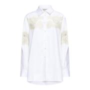 Witte Fabiola Shirt Semicouture , White , Dames