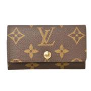 Pre-owned Canvas key-holders Louis Vuitton Vintage , Brown , Dames