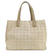 Pre-owned Nylon chanel-bags Chanel Vintage , Beige , Dames