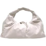 Pre-owned Leather pouches Bottega Veneta Vintage , White , Dames