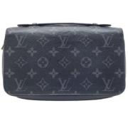 Pre-owned Leather wallets Louis Vuitton Vintage , Black , Dames