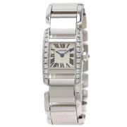 Pre-owned White Gold watches Cartier Vintage , Gray , Dames