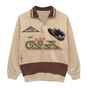 Beperkte oplage Cross Rugby Sweater Travis Scott , Beige , Heren