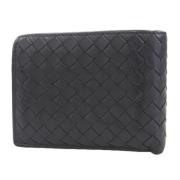 Pre-owned Leather wallets Bottega Veneta Vintage , Black , Dames