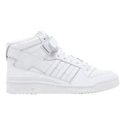 Witte Mid Top Sneaker Adidas , White , Heren