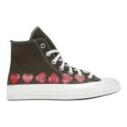 Beperkte oplage Multi-Heart Hi Top Sneakers Converse , Green , Heren