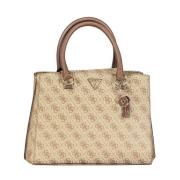 Beige Noelle Bag 2 met meerdere compartimenten Guess , Beige , Dames