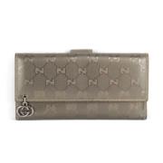 Pre-owned Leather wallets Gucci Vintage , Beige , Dames