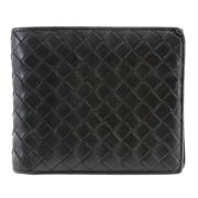 Pre-owned Leather wallets Bottega Veneta Vintage , Black , Heren