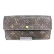 Pre-owned Canvas wallets Louis Vuitton Vintage , Brown , Dames