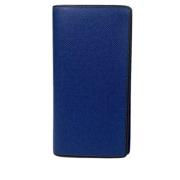 Pre-owned Leather wallets Louis Vuitton Vintage , Blue , Dames