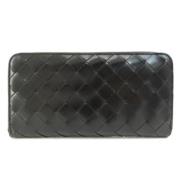 Pre-owned Leather wallets Bottega Veneta Vintage , Black , Dames