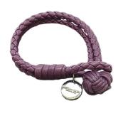 Pre-owned Leather bracelets Bottega Veneta Vintage , Purple , Dames