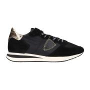 Lage Croco Sneakers Zwart Philippe Model , Black , Dames