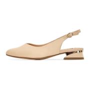 Elegant Slingback Ballerinas - Beige Cesare Gaspari , Beige , Dames