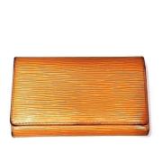 Pre-owned Fabric wallets Louis Vuitton Vintage , Orange , Dames