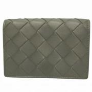 Pre-owned Leather wallets Bottega Veneta Vintage , Gray , Dames