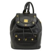 Pre-owned Fabric backpacks MCM Pre-owned , Black , Dames