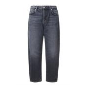 Donkere Wassing Wide Leg Jeans 7 For All Mankind , Blue , Dames