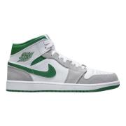 Beperkte Oplage Grijs Groen Air Jordan 1 Mid Nike , Multicolor , Heren