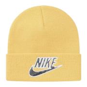 Limited Edition Snakeskin Beanie Bleek Geel Nike , Yellow , Unisex