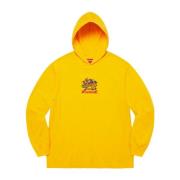 Draken Hoodie Goud Lange Mouw Top Supreme , Yellow , Heren