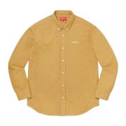 Klassieke Logo Denim Shirt Goud Supreme , Yellow , Heren