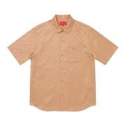 Limited Edition Zijden Monogram Shirt Supreme , Brown , Heren