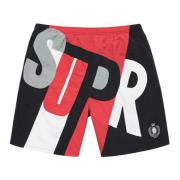 Beperkte oplage Big Letter Water Short Zwart Supreme , Multicolor , He...