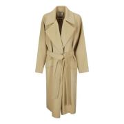 Stijlvolle Orense Jas voor Vrouwen Sportmax , Beige , Dames