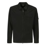 Gabardine Zipped Overshirt Jack C.p. Company , Black , Heren