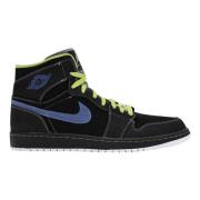 Retro High Black Cyber Blue Sapphire Nike , Black , Heren