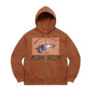 Beperkte oplage Aeon Flux Zip Up Hoodie Supreme , Brown , Heren