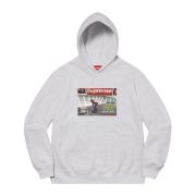 Limited Edition Thrasher Hoodie Ash Grey Supreme , Gray , Heren