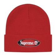 Rode Beanie Limited Edition Samenwerking Supreme , Red , Unisex