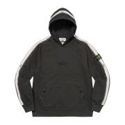 Beperkte Oplage Gestreepte Hoodie Zwart Stone Island , Black , Heren