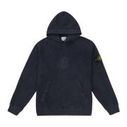 Beperkte Oplage Zwarte Hoodie 2017 Capsule Stone Island , Blue , Heren