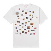 Klassieke Katoenen Grafische Tee Wit Supreme , White , Heren