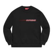 Zwarte Fleece Crewneck Limited Edition Supreme , Black , Heren