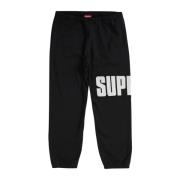 Zwarte Rib Sweatpant Limited Edition Supreme , Black , Heren