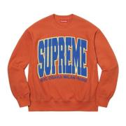 Beperkte Oplage Steden Arc Crewneck Burnt Orange Supreme , Orange , He...