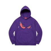 Paarse Eyes Hoodie Limited Edition Supreme , Purple , Heren