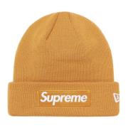 Beperkte oplage Box Logo Beanie Licht Mosterd Supreme , Brown , Unisex